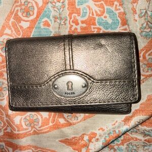 Fossil Bronze Leather Wallet
